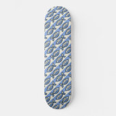 Fett-Retrofisch blau Skateboard (Vorderseite)