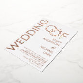 Fett Ring Wedding Pressed Foil Einladung (Gedreht)