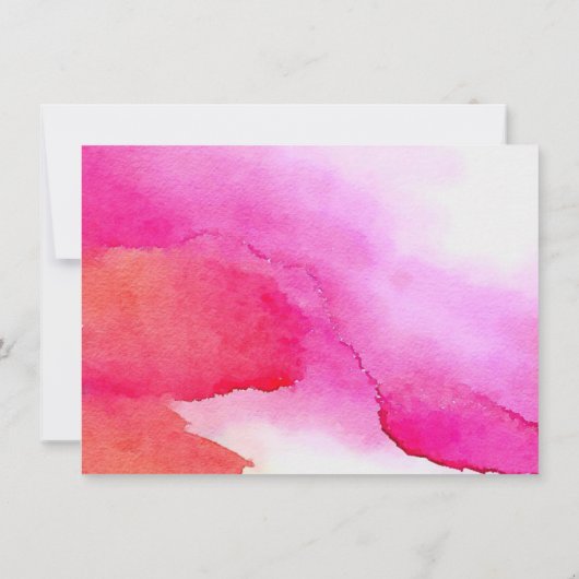 Fett rosa Aquarellfarben Lash Extensions Geschenkk (Rückseite)