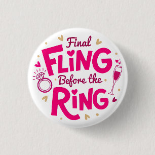 Fett rosa Bachelorette-Taste Button