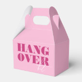 Fett rosa Bachelorette Weekend Hangover Kit Geschenkschachtel (Vorderseite)