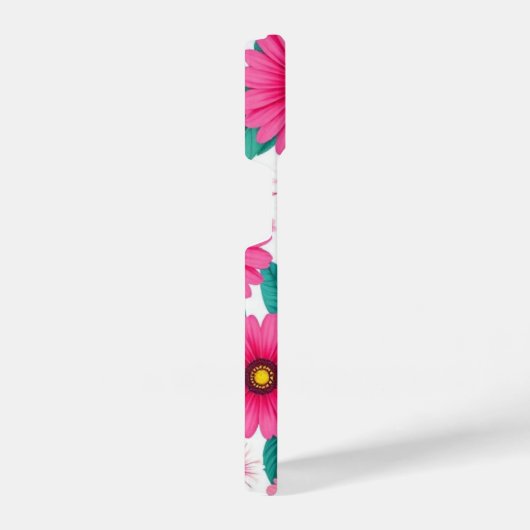 Fett rosa Daisy-Muster TelefonCase iPhone Hülle (Rechte Seite)
