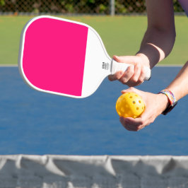 Fett rosa, dreimaliger Farbblock Weißer Akzent Pickleball Schläger