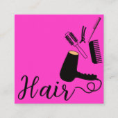 Fett rosa Friseur Erinnerung Karte (Vorderseite)