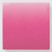 Fett rosa Gradient Design Steinuntersetzer (Vorderseite)