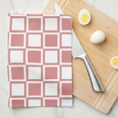 Fett rosa Mod Quadrate Geschirrtuch (Viertel Falte)