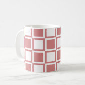 Fett rosa Mod Quadrate Kaffeetasse (Vorderseite Links)