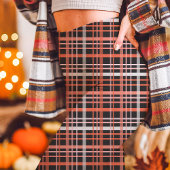 Fett rosa, orange und schwarzer Fall Kariert Leggings