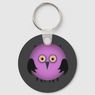 Fett Rosa Owl Schlüsselanhänger