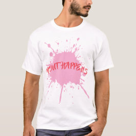 Fett rosa Paint Spritzer T-Shirt