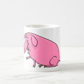 Fett rosa Pig Kaffeetasse