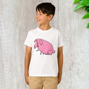 Fett rosa Pig T-Shirt