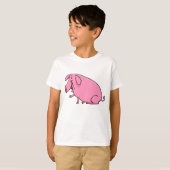 Fett rosa Pig T-Shirt (Vorne ganz)