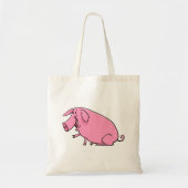Fett rosa Pig Tragetasche (Vorne)