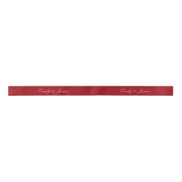 Fett Rosa Rot Schrift Personalisierter Name Satin Satinband
