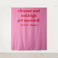 Fett rosa rote moderne Hochzeitsszenarien