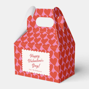 Fett Rosa Rotes Herz Valentinsname Personalisiert Geschenkschachtel