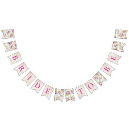 Fett rosa und Elfenbeintraum-Brautparty Wimpelkette