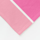 Fett rosa und grüne Streifen Fleecedecke (Ecke)