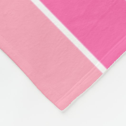 Fett rosa und grüne Streifen Fleecedecke (Ecke)