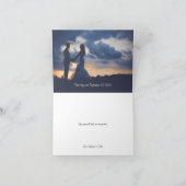 Fett rosa und Lila Frühlings-Rose Dankeskarte (Innenseite)