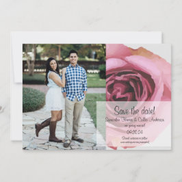 Fett rosa und Lila Frühlings-Rose Save The Date