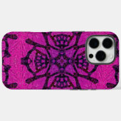 Fett rosa und Lila geometrisches Muster Case-Mate iPhone Hülle (Rückseite (Horizontal))