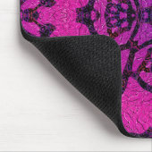 Fett rosa und Lila geometrisches Muster Mousepad (Ecke)
