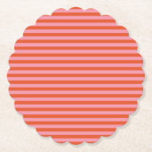 Fett rosa und orange Streifen Untersetzer (Vorderseite)