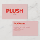 Fett rosa und rot Moderne Personalisiert Visitenkarte (Vorne/Hinten)