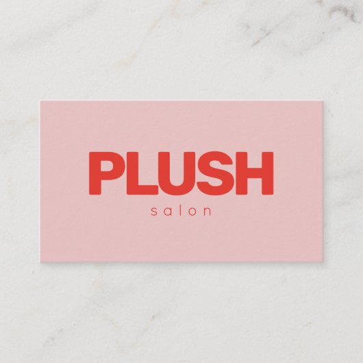 Fett rosa und rot Moderne Personalisiert Visitenkarte (Vorderseite)