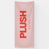 Fett rosa und rot Moderne Salons Business Banner (Vertikal)