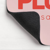 Fett rosa und rote moderne Unternehmen Personalisi Mousepad (Ecke)