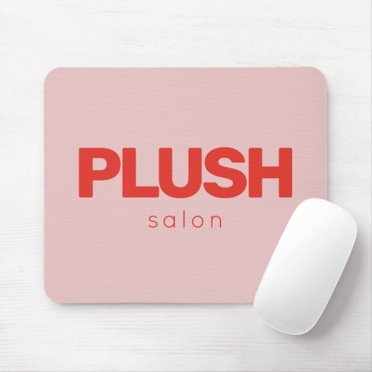 Fett rosa und rote moderne Unternehmen Personalisi Mousepad (Mit Mouse)