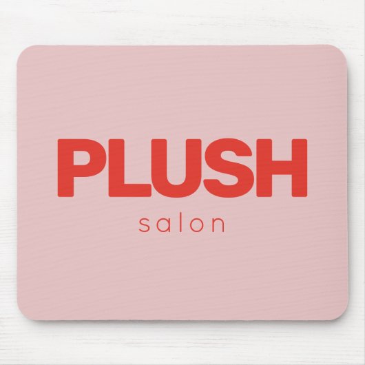 Fett rosa und rote moderne Unternehmen Personalisi Mousepad (Vorne)