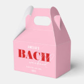 Fett rosa und rotes Bachelorette Weekend Hangover Geschenkschachtel (Rückseite)