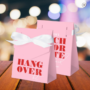Fett rosa und rotes Bachelorette Weekend Hangover Geschenkschachtel