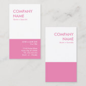 fett rosa visitenkarte (Vorne/Hinten)