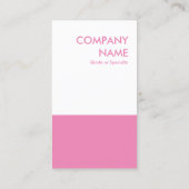 fett rosa visitenkarte (Rückseite)