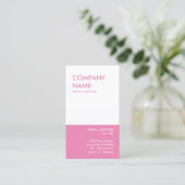 fett rosa visitenkarte (Stehend Vorderseite)