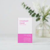 fett rosa visitenkarte (Stehend Vorderseite)