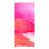 Fett rosa Wasserfarben machen Künstlerrackkarte Werbekarte (Hinten)