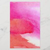 Fett rosa Wasserfarben Makeup Artist Flyer (Hinten)