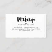 Fett rosa Wasserfarben Makeup Artist Loyalty Treuekarte (Rückseite)