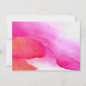 Fett rosa Wasserfarben Makeup Geschenkgutschein (Rückseite)