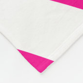 Fett rosa Zebra Streifen Fleecedecke (Ecke)