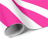 Fett rosa Zebra Streifen Geschenkpapier (Rolleneckpunkt)