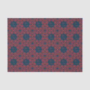 Fett Rot auf Navy Muster Custom Business Logo Seidenpapier
