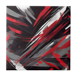 Fett rot und grau dynamisch fliese