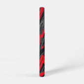 Fett rot und schwarz samsung galaxy hülle (Rechte Seite)